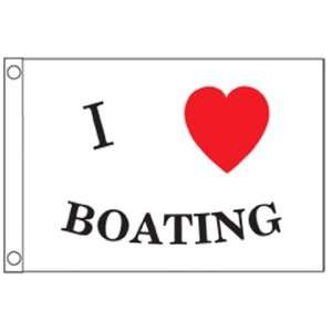  Taylor Made Products I Love Boating Boat Flag (12 x 18 