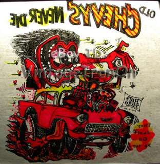 vTg 55 56 57 Chevrolet Ed Roth Ratfink T Shirt Iron On  