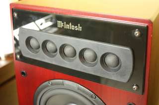 McIntosh LS360 Speakers   Exc Cond   Original Box   Red Cherry  
