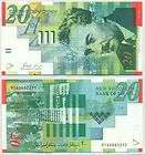 israel note 20 new sheqalim 1998 p 59a unc returns