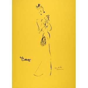  1956 Lithograph Marcel Vertes Bags Coblentz Fashion Woman 