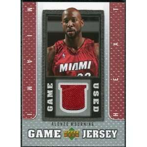   08 Upper Deck UD Game Jersey #AM Alonzo Mourning Sports Collectibles
