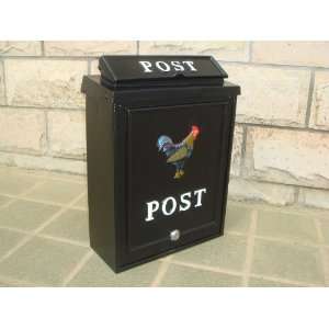  Cockerel Black Wall Mounted Post Box [Kitchen & Home 