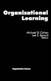 Organizational Learning, (0803970889), Lee S. Sproull, Textbooks 