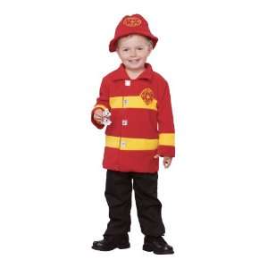   HK Brave Firefighter Toddler Costume / Red   Size Toddler (2T 4T