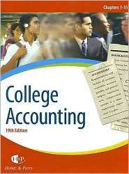 College Accounting, Chapters 1 15, (0324382499), James A. Heintz 