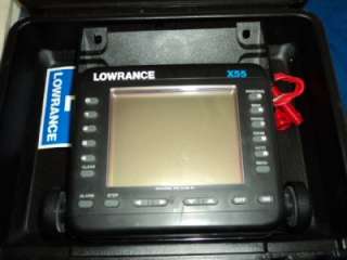 Lowrance X 55 X55 Fishfinder Console / Head Only with Hard Case 