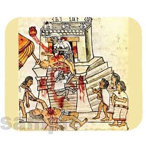 Human Sacrifice from Aztec Codex Magliabechian Mouse Pad