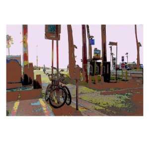 Park, Venice Beach, California Giclee Poster Print by Steve Ash, 12x16
