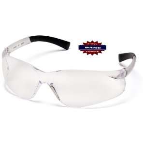   Clear Lens Safety Glasses with Rubber Tipped Temples