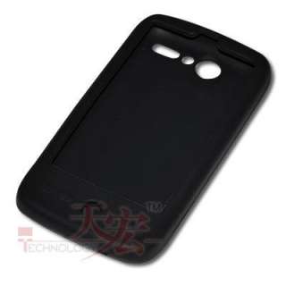 Black Silicone Case Skin Cover for HTC Desire G7  