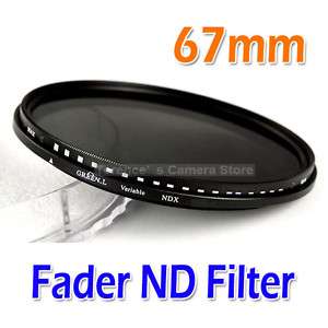 Slim 67 67mm Fader ND Filter adjustable ND2 to ND400  