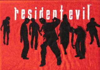 Resident Evil Name Logo and Zombie Crowd T Shirt LG  
