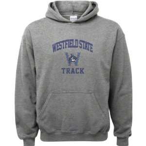 Westfield State Owls Sport Grey Youth Varsity Washed Track Arch Hooded 