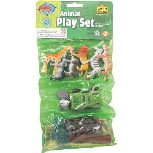   Zoo Playset Dozen Plastic Mini Animal Toy Figures Toys & Games