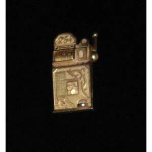  AJC Slot Machine 2 Goldtone Pin 