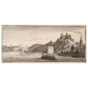   10 cm) Gloss Stickers Wenceslaus Hollar   Ober Wesel