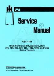 FARMALL 706 756 806 826 Hitch Control Service Manual IH  