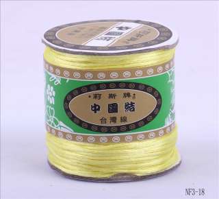 70M 1mm 19 colors Nylon Chinese Knot Beading Jewelry Craft Rattail 