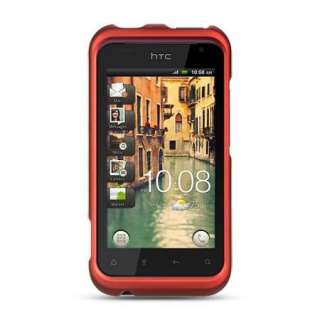 Ferrari RED Cell Phone Hard Case for Verizon HTC RHYME 6330 Rubberized 