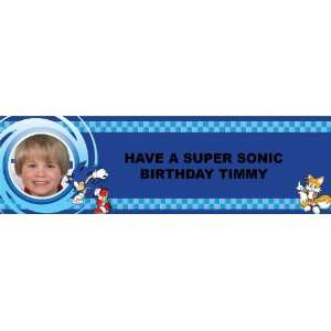  Sonic the Hedgehog Personalized Photo Banner Large 30 x 
