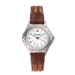  Wenger Womens Leather Strap Watch 