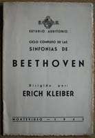 ERICH KLEIBER COND. 9 Beethoven Symphonies 1943 SODRE MONTEVIDEO 