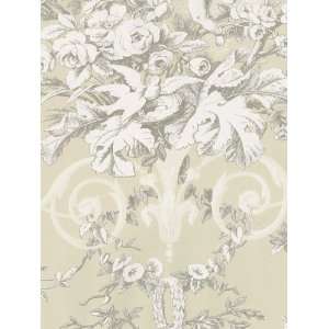  Traditional Roses Silver Wallpaper in Chateau 2
