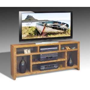 Legends Furniture City Loft CL1209   66 TV Stand Console (Golden Oak 