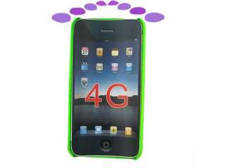 Back Hard Case Skin Mesh Grid For Iphone 4G Green 9500  