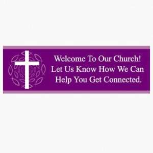   Welcome To Our Church Banner   Party Decorations & Banners Health