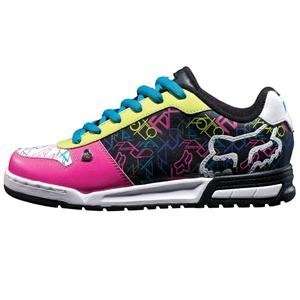  Fox Racing Womens Overload Shoes   8.5/Black/Pink 