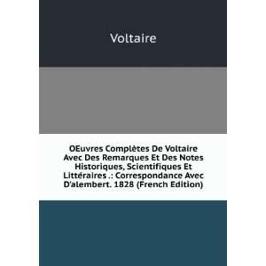   Correspondance Avec Dalembert. 1828 (French Edition) Voltaire Books