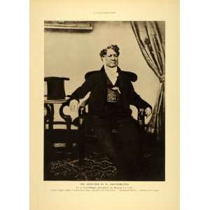  1935 King Louis Philippe France Daguerre Portrait Print 