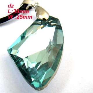 c8251 Fancy Spark Irregular Bead Crystal Glass Pendant Necklace 