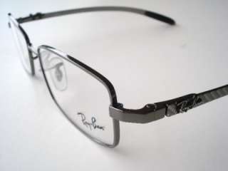 RAY BAN 8401 SILVER 2502 CARBON FIBRE EYEGLASSES RB8401 Rx FRAME NEW 