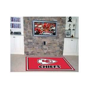  Kansas City Chiefs Tailgate Area Rug 5 x 8 Sports 