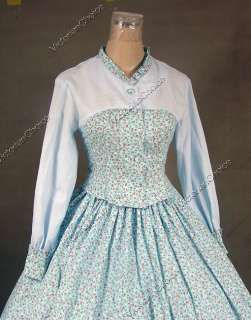 Civil War Victorian Cosplay Ball Gown Day Dress 128 M  