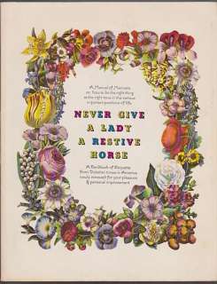Never Give a Lady a Restive Horse by Thomas Hill (1967)  