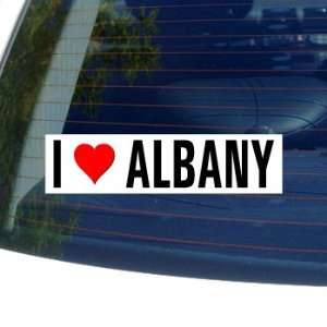  I Love Heart ALBANY   New York Window Bumper Sticker 