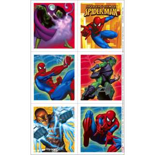 eight 8 sheets of spider sense spider man stickers