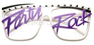 Party Rock LMFAO Celebrity Retro Glasses Sunglasses Wayfarer Glow In 