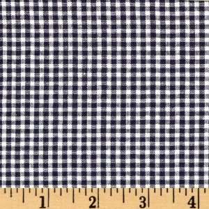   Seersucker Gingham Navy Blue Fabric By The Yard Arts, Crafts & Sewing