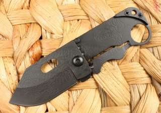 GIANT ROBOT Folding Pocket Knife w/ Dragon Carved Grip  