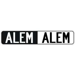   NEGATIVE ALEM  STREET SIGN