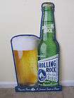rolling rock beer tin sign  