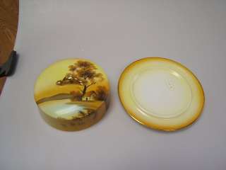 Noritake Tree in the Meadow Vintage Covered Butter Dish Japan 