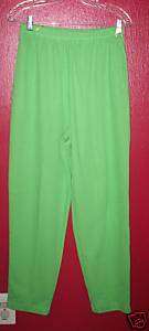 Bechamel ladies medium green elastic waist pants  