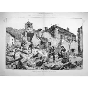  1887 EARTHQUAKE ITALY SEARCHING RUINS DIANO MARINA