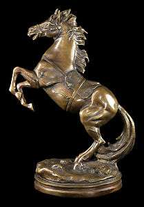   Bronze Horse Antique Brass LARGE Sculpture Art Cold Cast  
